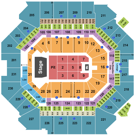 Barclays Center Eric Church Seating Chart