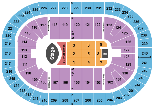 MVP Arena Eric Church Seating Chart